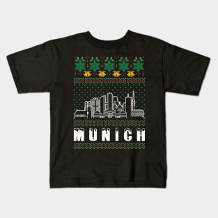 Munich Germany Ugly Christmas Kids T-Shirt